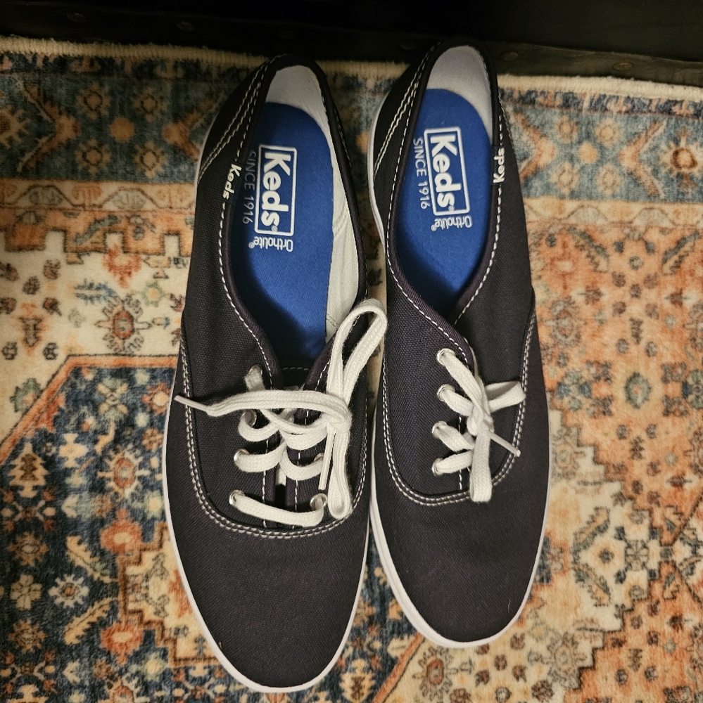 Keds Women's Navy Canvas Sneakers - Picture 2 of 11